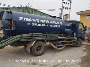 Hút bể phốt tại An Khánh huyện Hoài Đức 0941.219.219