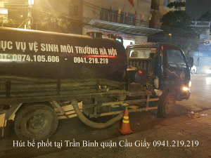 Hút bể phốt tại Trần Bình quận Cầu Giấy giá rẻ 0941.219.219