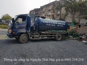 Thông tắc cống tại Nguyễn Thái Học giá rẻ 0941.219.219