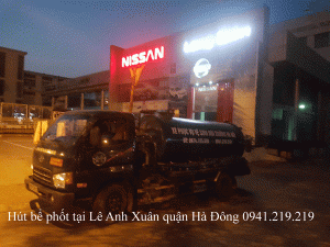 Hút bể phốt tại Lê Anh Xuân quận Hà Đông 0974.105.606