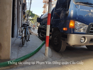 Thông tắc cống tại Phạm Văn Đồng quận Cầu Giấy 0974.105.606