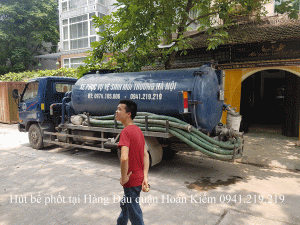 Hút bể phốt tại Hàng Đậu quận Hoàn Kiếm 0941.219.219