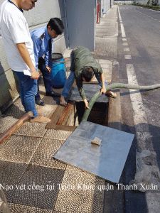 Nạo vét cống tại Triều Khúc quận Thanh Xuân 0941.219.219