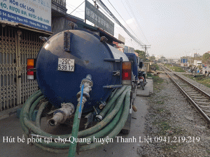 Hút bể phốt tại chợ Quang huyện Thanh Liệt 0974.105.606