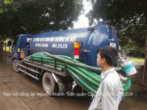 Nạo vét cống tại Nguyễn Khánh Toàn quận Cầu Giấy 0941.219.219