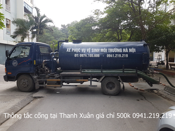 Thông tắc cống tại Thanh Xuân giá chỉ 500k 0941.219.219